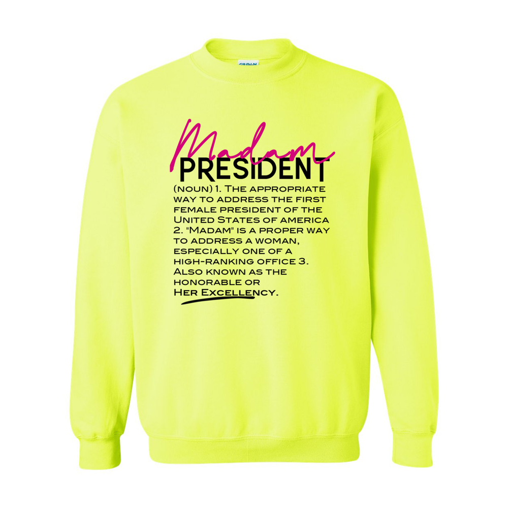 Madam President Defined Women's Crewneck Sweatshirt - Color