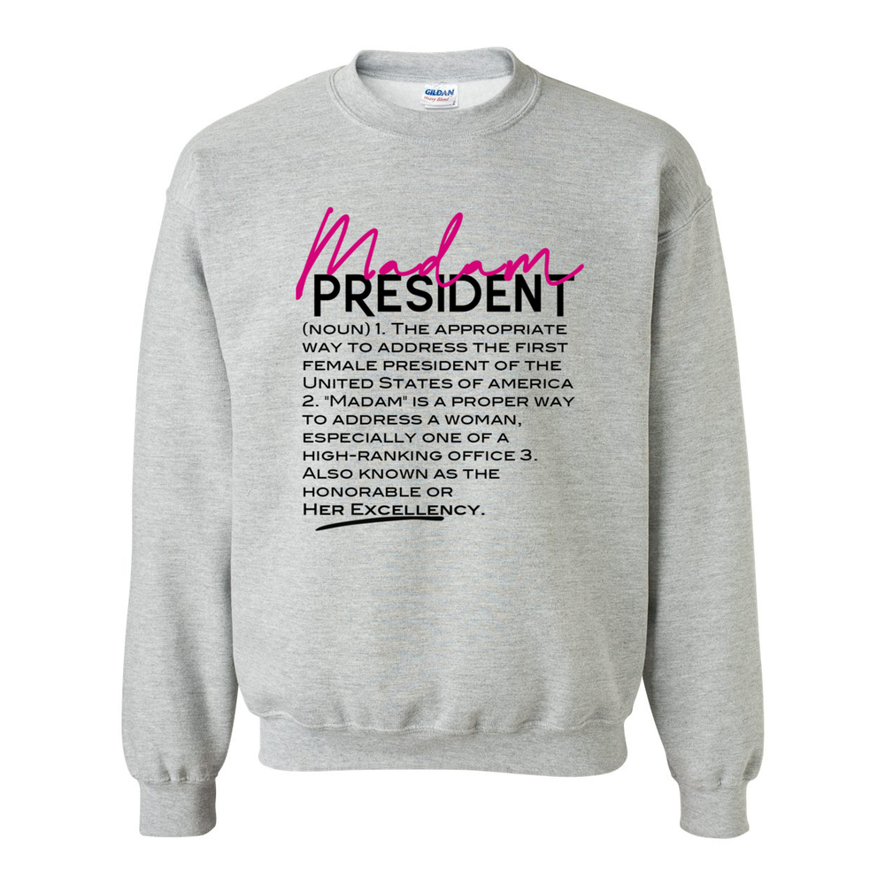 Madam President Defined Women's Crewneck Sweatshirt - Color