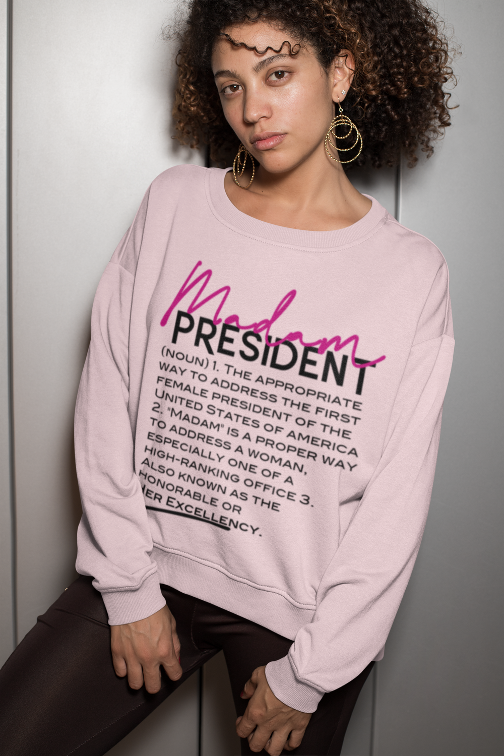 Madam President Defined Women's Crewneck Sweatshirt - Color